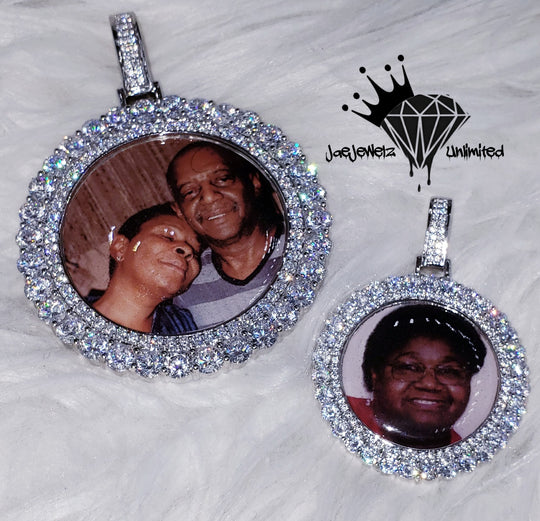 Circle Picture Pendant (2 Row Bezel)