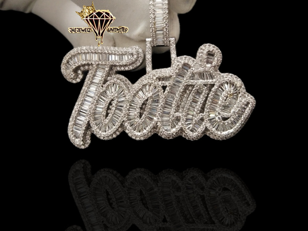 Baguette Name Pendant
