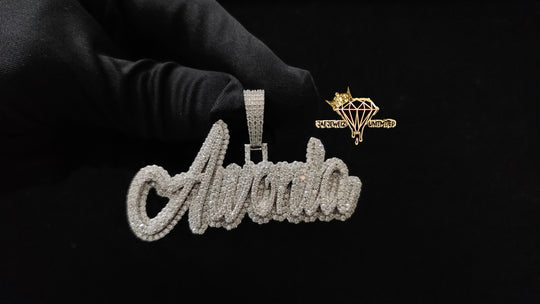 Double Layer Name Pendant
