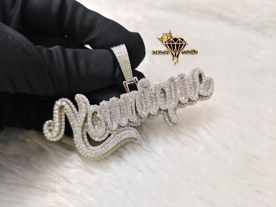 Double Layer Name Pendant