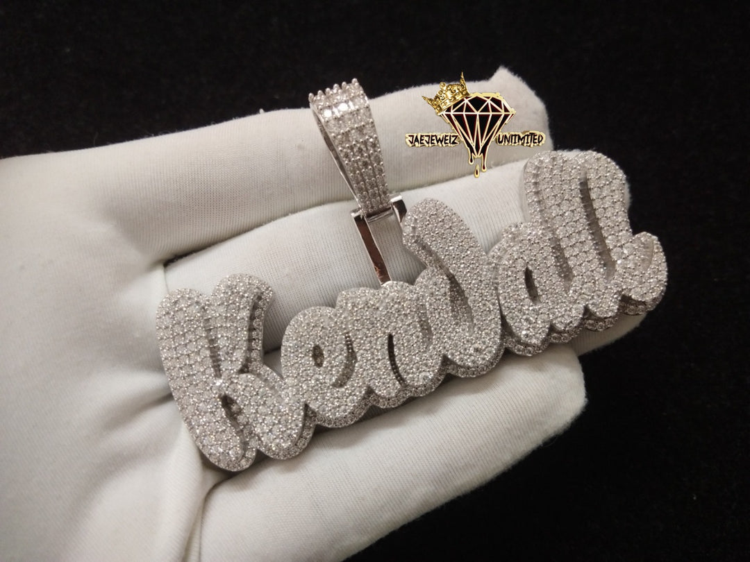 Double Layer Name Pendant