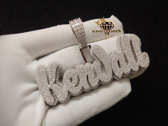 Double Layer Name Pendant